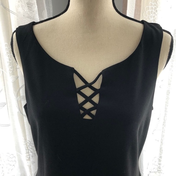 🎄 Le Chateau LBD black dress mini SZ M - Picture 6 of 11